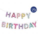 BIRTHDAY FUN Konfetti-Girlande "Happy Birthday"