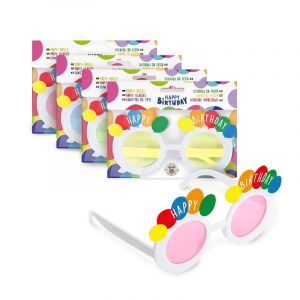 Brille "Happy Birthday", 4-fach sortiert