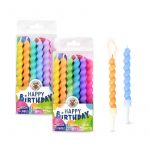 Spiral-Kerzen 6er-Set, 2-fach sortiert