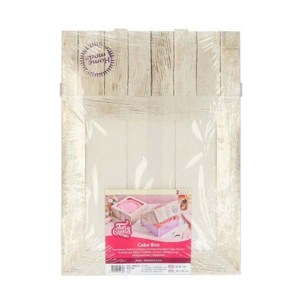 FunCakes Tortenschachtel -Pure- 32x32x11.5cm pk/2