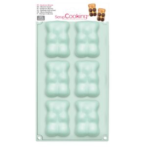 SCRAPCOOKING_SC3000_SCRAPCOOKING_SILICONE_MOULD_TEDDY_BEARS_6_CAVITIES_1_JPG_1 ScrapCooking Silicone Mould Teddy Bär