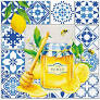 Unbenannt 20 Servietten Citrus and Honey - Honig und Zitronen auf Fliesen 33x33cm