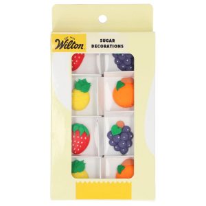 Wilton Zucker Dekoration Früchte set/8