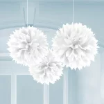 amscan-ca-decorations-fluffy-decoration-frosty-white-3-count-048419968030-14078561222716 Fluffy, weiss, 40 cm, 3 Stück