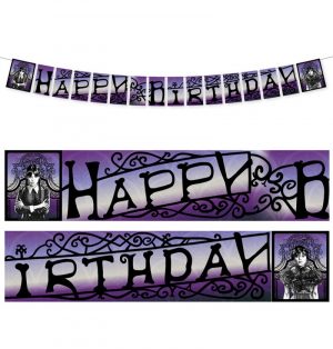 Girlande Papier Happy Birthday WEDNESDAY © 200cm X 19cm
