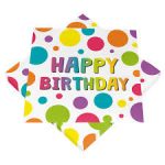 20 Birthday Dots Servietten 33x33cm