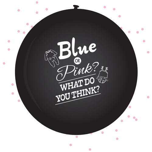 Luftballon Gender Reveal Mädchen (Ø60cm)