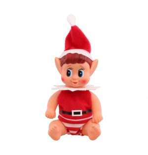lutin-farceur-bebe-garcon-elfie-6-5cm-x-5-5cm-x-16cm ELVES BEHAVIN´ BADLY Frecher Elf Boy Bebe´
