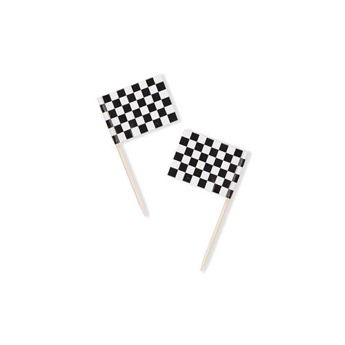 50 Party Picker Fahne Black&White