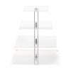 Etagere 4 Etagen aus Plexiglas 30cm x 30cm Höhe 32cm