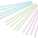 KitchenCraft Packung von 60 Kunststoff Pastell farbigen Cake Pop Sticks - 15cm