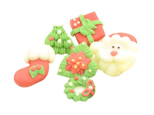 11939_CM119392 Cake-Masters Weihnachtsdekore Zucker 6er Set