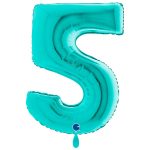 Folienballon Medium 5 Tiffany  66 cm