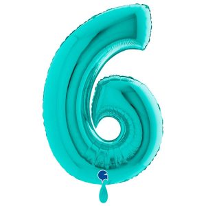 176TI-P_600x600@2x Folienballon Medium 6 Tiffany 66 cm