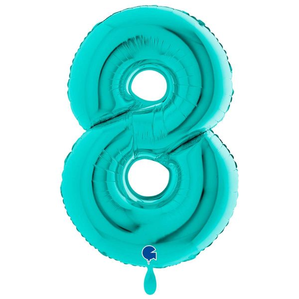 Folienballon Medium 8 Tiffany  66 cm