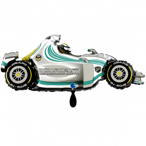 243GY-P Folienballon Speedy Car Gray 107cm