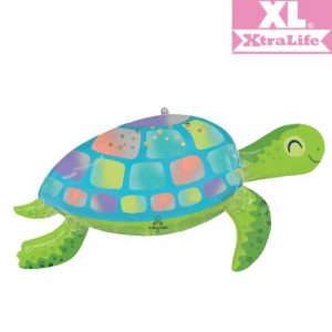46976-01XL-1 Folienballon Shape – Under The Sea Turtle/ Schildkröte 96cm