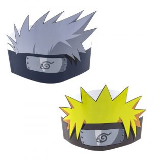 8-coiffes-papier-naruto-kakashi-2-ass 8 Headbands Naruto Papier