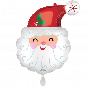 Folienballon - SuperShape  Laughing Santa Head