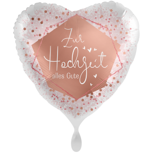Folienballon Zur Hochzeit alles Gute 71cm