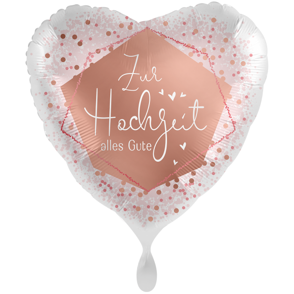 Folienballon Zur Hochzeit alles Gute 71cm