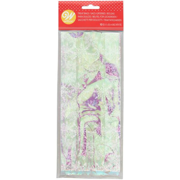 WILTON2022_05-0-0165_WILTON_IRIDESCENTSNOWFLAKETREATBAG_JPG Wilton Süßigkeitentüten Iridescent Snowflake pk/10