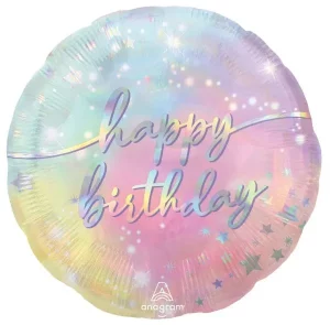 Folienballon Luminous Happy Birthday 71cm