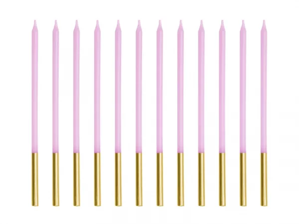 big_SCD-4-014_01_S 12 Geburtstagskerzen, Violett , 14 cm