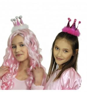 Clip-Set als Krone weiß oder pink