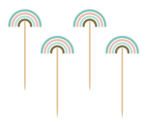feest-prikkers-regenboog-8st-7113-nl-G Picks "Regenbogen" 8stk.
