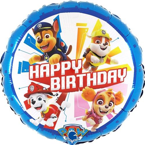 Folienballon Paw Patrol Happy Birthday