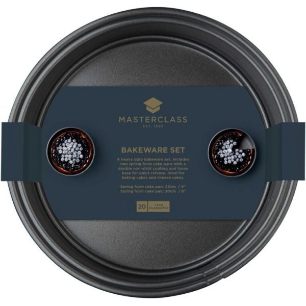MasterClass Doppelpack - Antihaftbeschichtete 20cm und 23cm Springformen