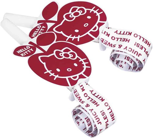 roltongen-hello-kitty-apple-6-stuks-14854-de-G 6 Luftrüssel Tröten Hello Kitty Apple