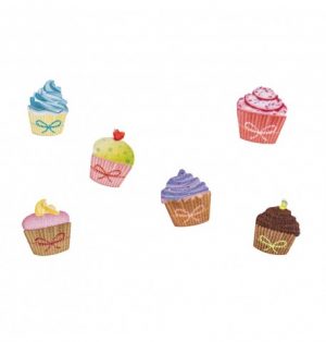 sachet-24-confetti-de-table-cupcake Tischkonfetti Cupcake 24stk. Holz