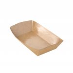 set-8-barquettes-kraft-250-gsm-12x21-3x4-5cm-550ml Set mit 8 Kraftpapier-Tabletts, 12 x 21,3 x 4,5 cm