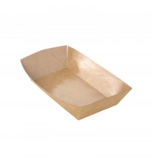 set-8-barquettes-kraft-250-gsm-12x21-3x4-5cm-550ml Set mit 8 Kraftpapier-Tabletts, 12 x 21,3 x 4,5 cm