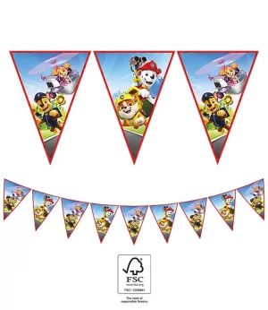 Paw Patrol Paper Flag Banner (9 flags)