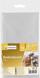 10 HEKU Beutel 16,0 x 9,5 x 3,5 cm