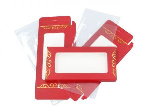 21206_CM212061 Cake-Masters Verpackung für Schokoladentafeln rot 3er Set inkl. Zellophantüten