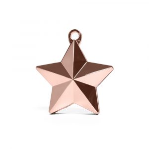 Ballongewicht Stern in metallic roségold
