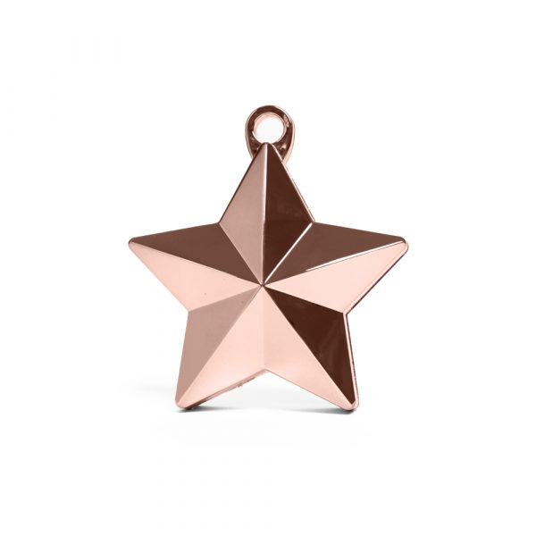 5105-1 Ballongewicht Stern in metallic roségold