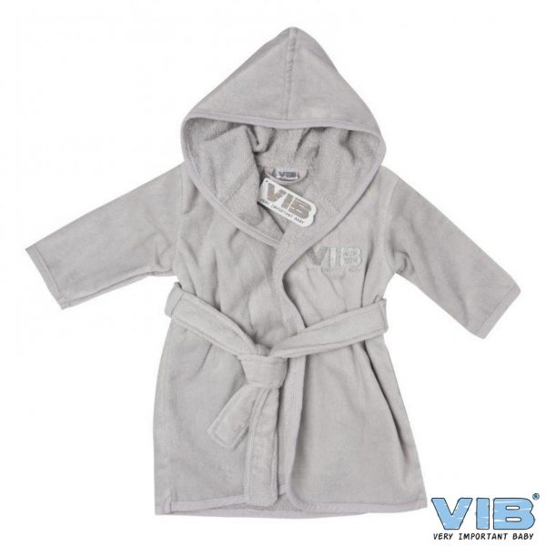 57ad8257ef720 Bademantel VIB Grau+Silber