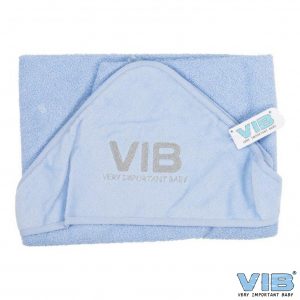 Badetuch VIB Blau+Silber