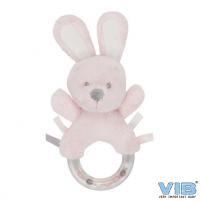 57adcf5d56664 Plüsch Rassel Rabbit Rosa