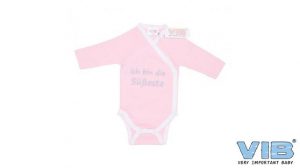 Body Ich bin die Süßeste Rosa-Weiß