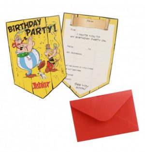 8 CARTONS Einladungen Asterix ® 10CM X 14.8CM