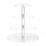 presentoir-a-cocktail-plexi-4-niveaux-ronds-dia-30cm-h-32cm-ht Etagere 4 Etagen aus Plexiglas 30cm x 30cm Höhe 32cm