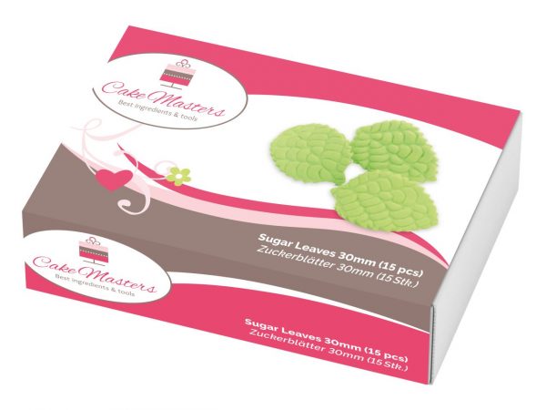 Cake-Masters Blätter 30mm Zucker 15 Stück