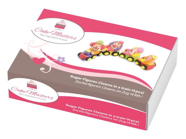 Cake-Masters Clowns im Zug Zucker 4er Set