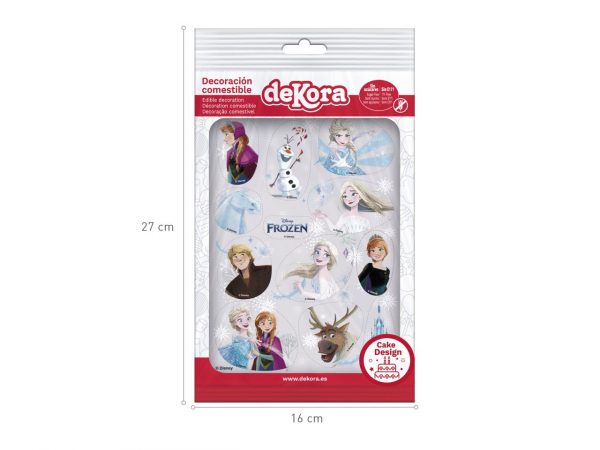 Dekora Muffinaufleger Frozen Eiskönigin Oblate 12 Stück